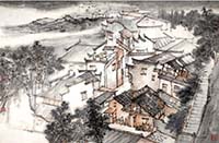 鄒國美山水畫作品圖集