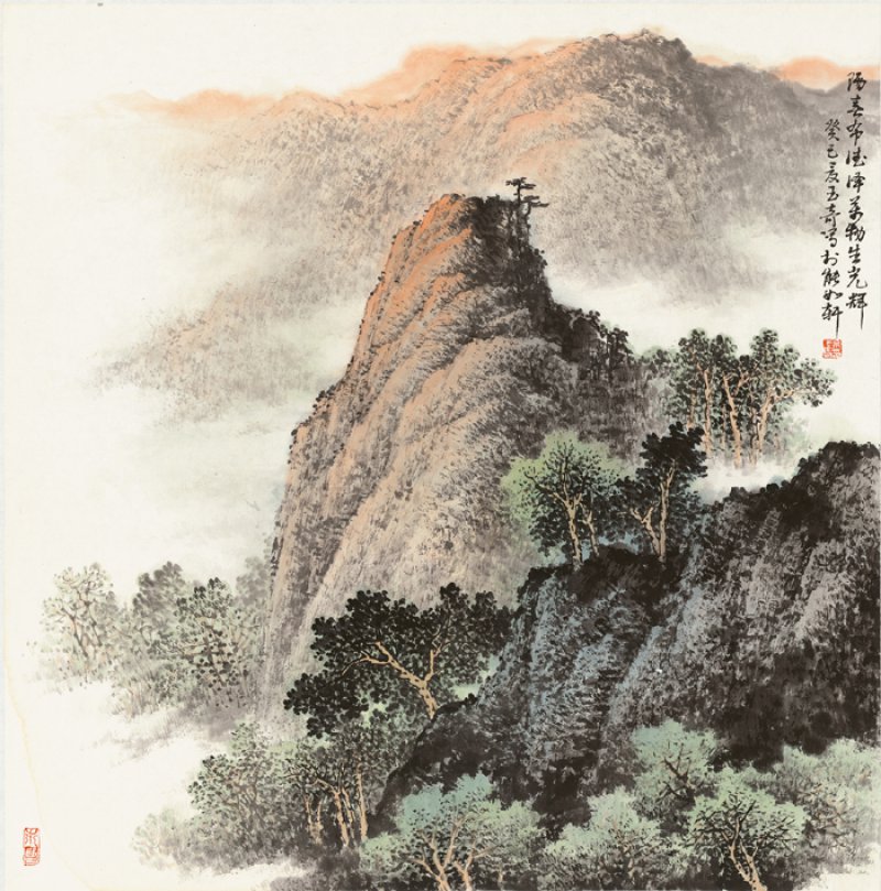 佘玉奇山水畫作品欣賞