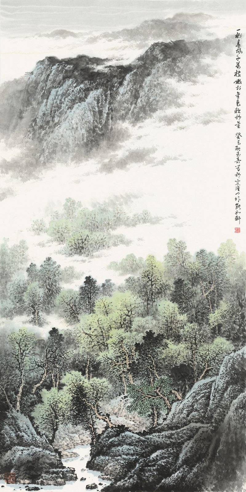 佘玉奇山水畫作品欣賞