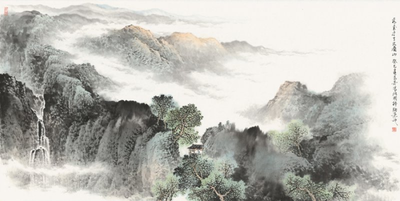 佘玉奇山水畫作品欣賞