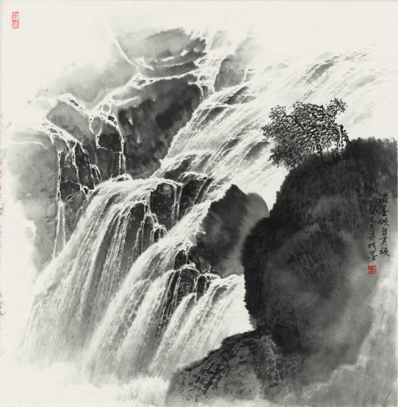 佘玉奇山水畫作品欣賞