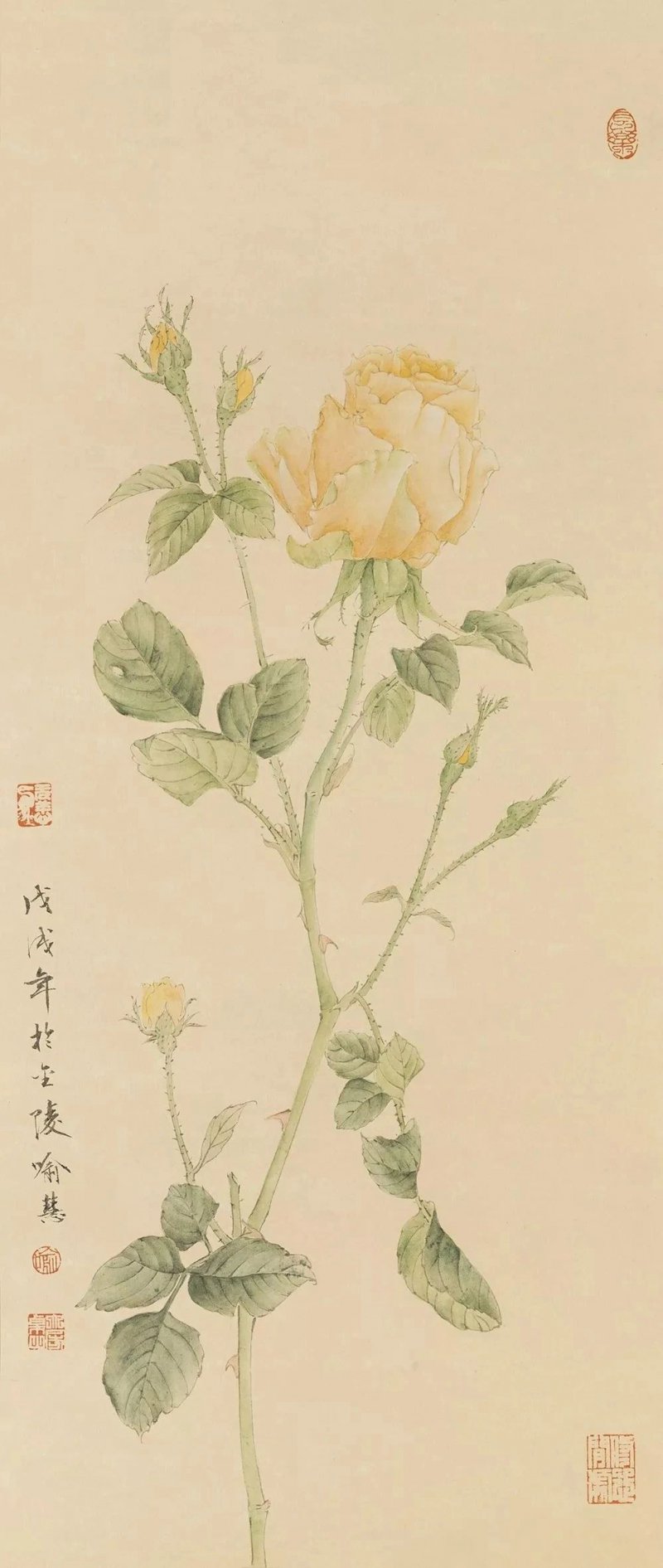 喻慧的傳統工筆畫