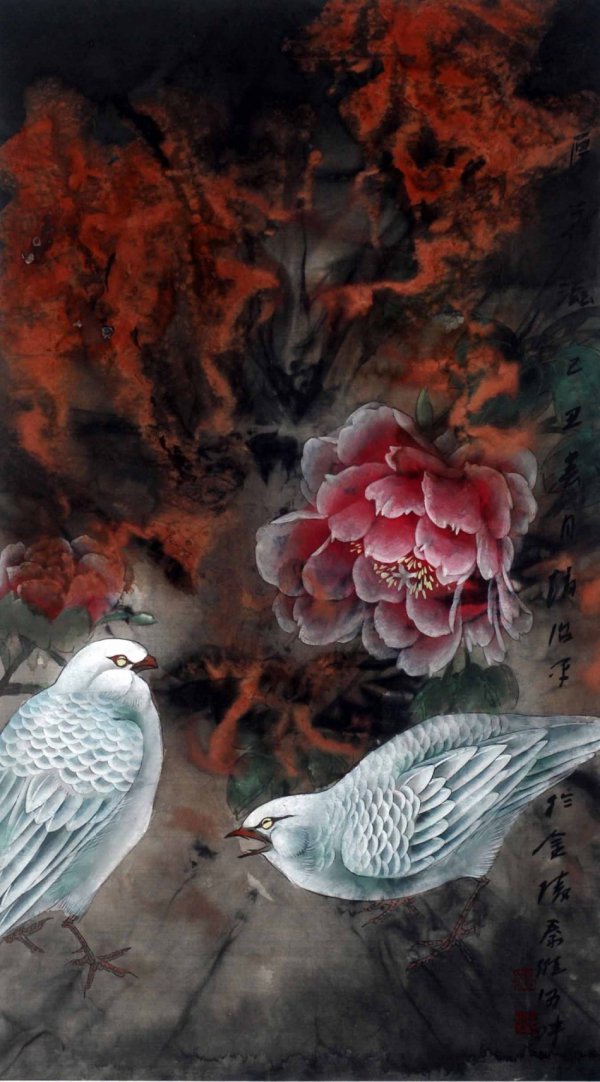 趙治平花鳥畫作品欣賞