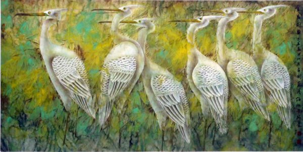 趙治平花鳥畫作品欣賞
