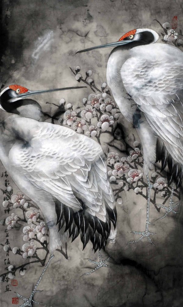趙治平花鳥畫作品欣賞