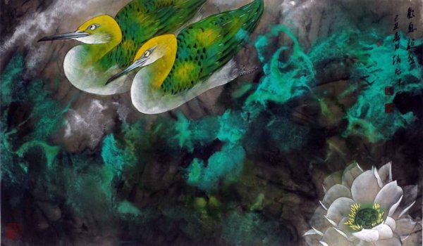 趙治平花鳥畫作品欣賞