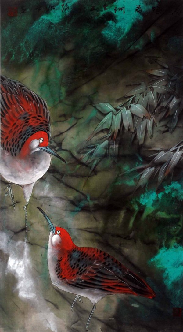 趙治平花鳥畫作品欣賞