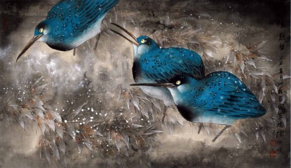 趙治平花鳥畫作品欣賞
