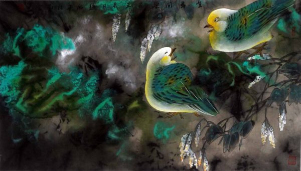 趙治平花鳥畫作品欣賞