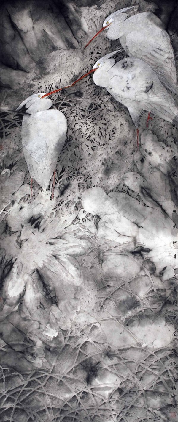 趙治平花鳥畫作品欣賞
