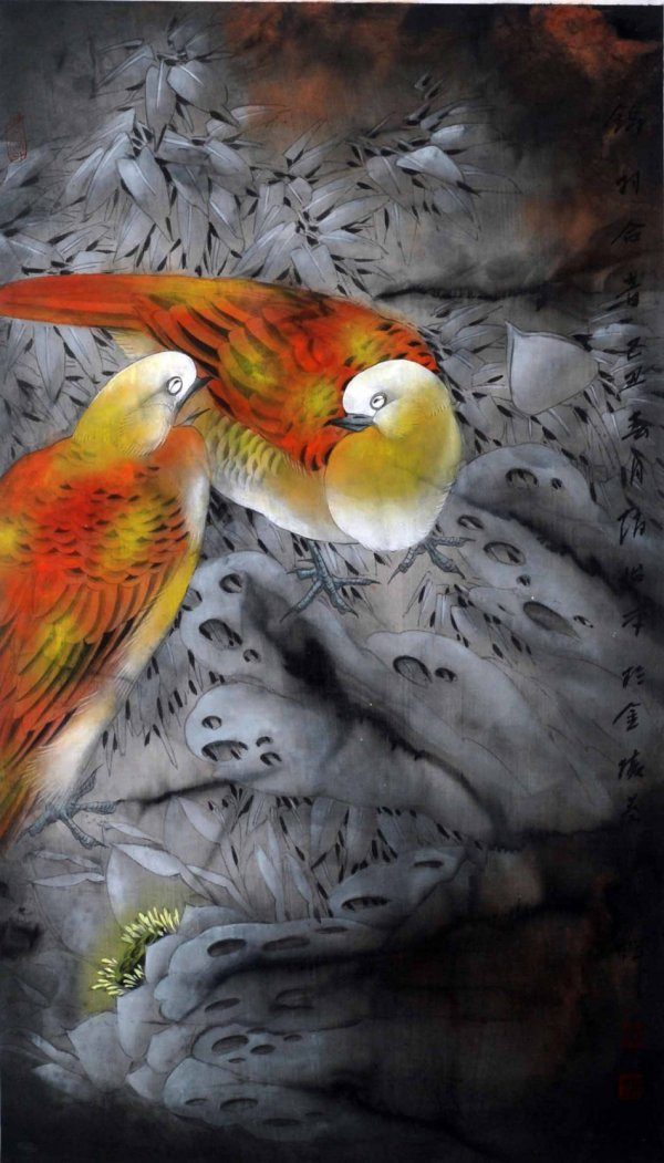 趙治平花鳥畫作品欣賞