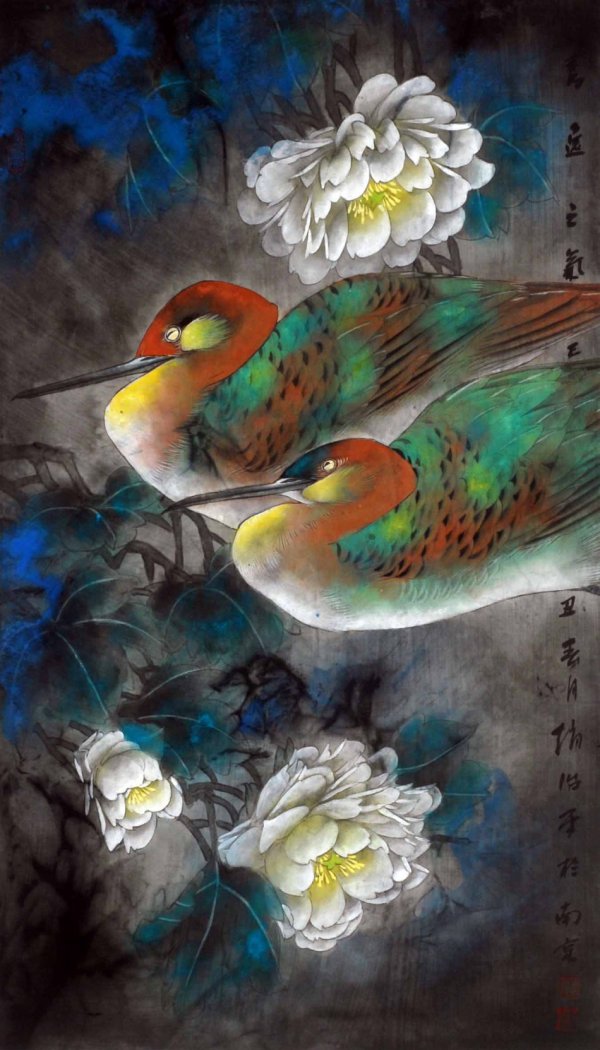 趙治平花鳥畫作品欣賞