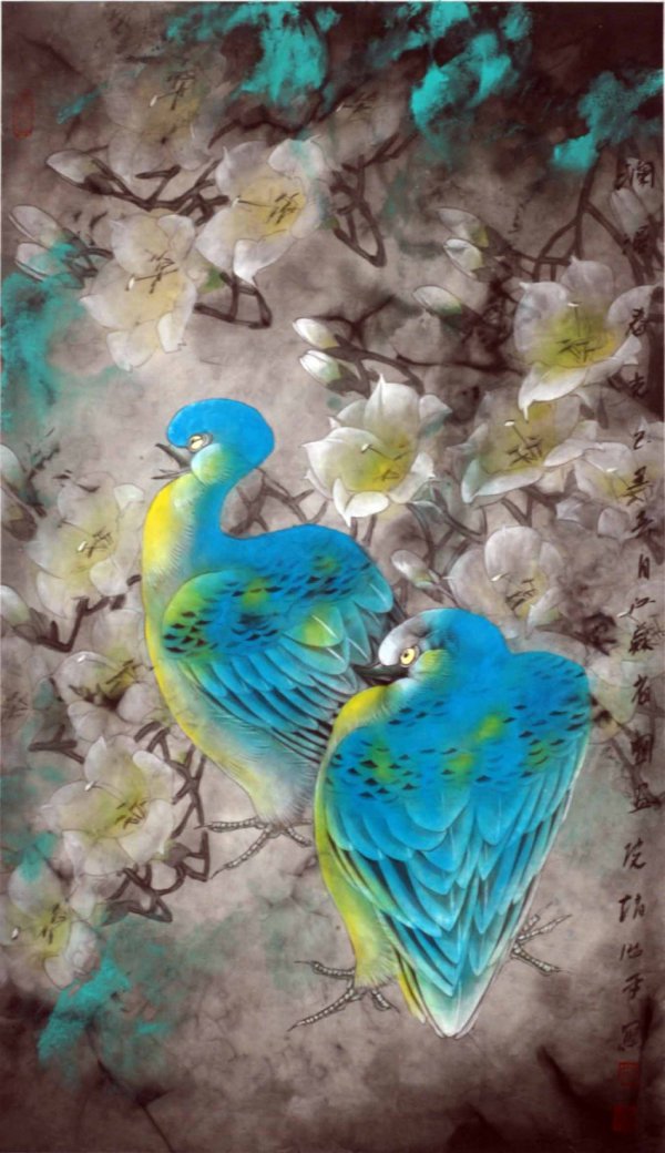 趙治平花鳥畫作品欣賞