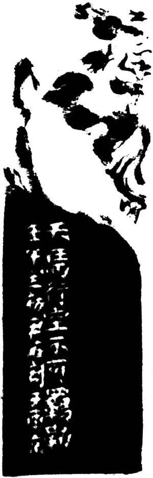 尹石 天馬行空邊款