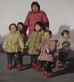 《游離》2004年150X120CM