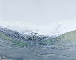 雪山系列之五 尺寸80x100 cm 2014