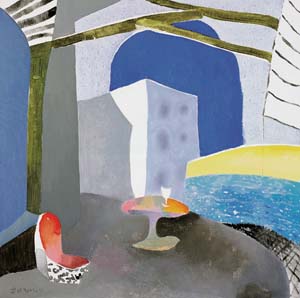 都市的船歌 創作年代：2009規格：81×81cm品類：油畫