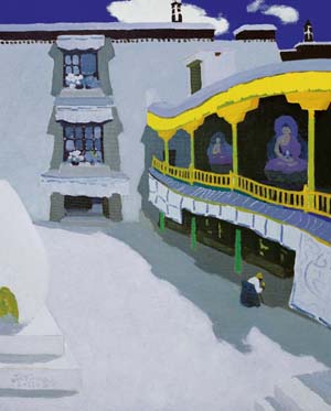 祥 創作年代：1997規格：100×81cm品類：油畫