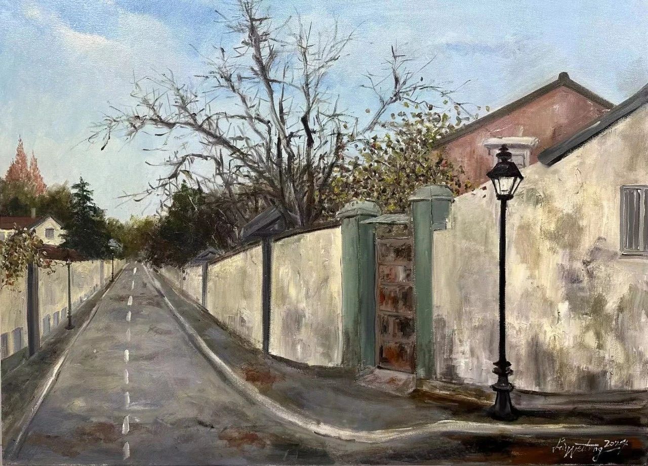 《頤和路街景》系列二 布面油彩 70cmX110cm 2024年