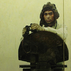 《我是一個兵系列·鐵甲勇士》?160cm×88cm 1984年