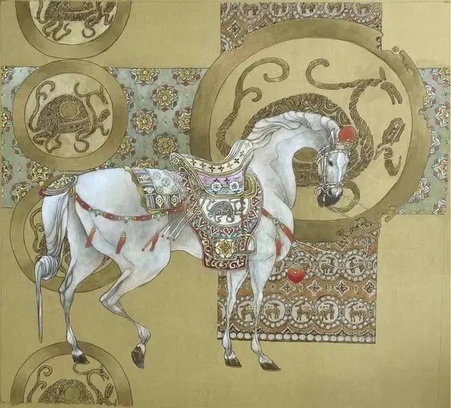 漢代四神(玄武) 74cmX74cm 2021年