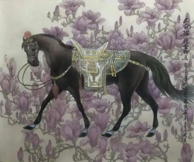 清宮御馬(大宛騮) 89cm×89cm 2021年 width=