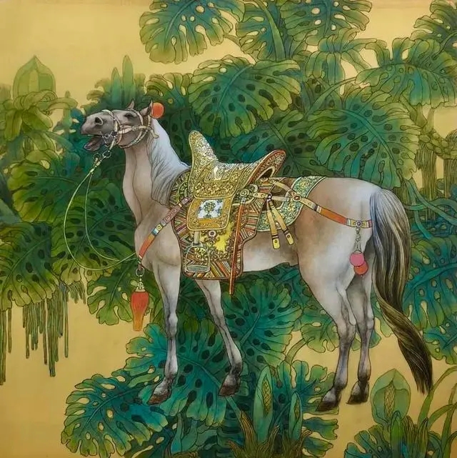 清宮御馬(烔星駒) 89cm×89cm 2021年 width=