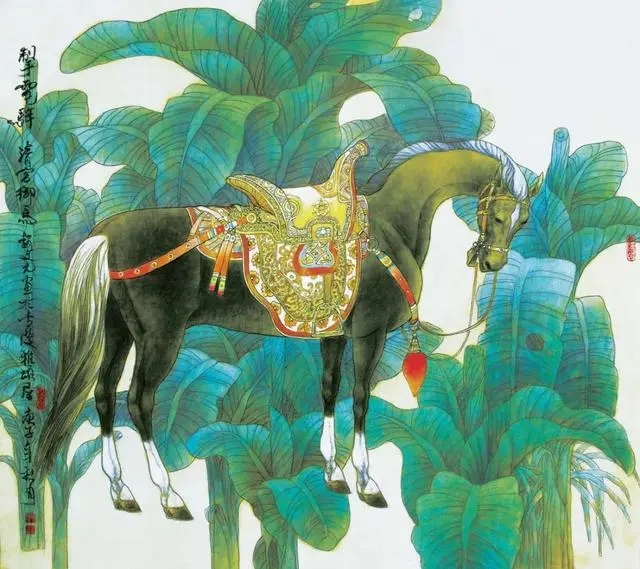 清宮御馬(掣電骍) 89cm×89cm 2020年 width=