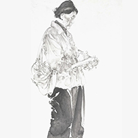 從前的畫家 136cm×68cm 2022年
