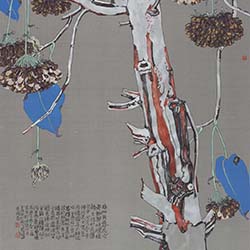 熱帶寫生重彩系列——非洲芙蓉花90x63cm2020