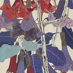 熱帶寫生重彩系列——曼陀羅140x50cm2020