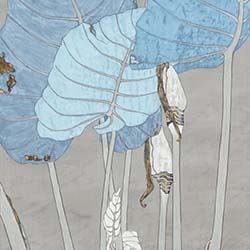 西雙版納寫生之——野芋140x50cm2018