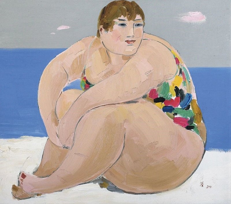 吳冠中《洋阿?！?，75×85cm，亞麻布油畫，1994年作