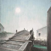古橋明月?楊明義 紙本水墨130×140cm?2001年
