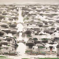 水鄉處處是吾家?楊明義 紙本水墨123×134cm?2010年