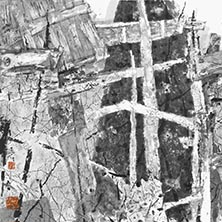 墟境 108cm×70cm 紙本水墨 2023年