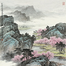 佘玉奇山水畫春系列