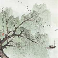 佘玉奇山水畫春系列