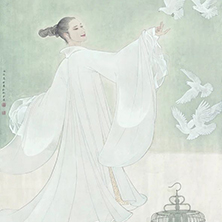 夢·鳥語 紙本2019年 172cm x 93cm?