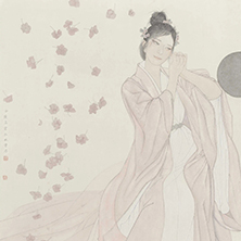 夢.花飄 ?紙本?2019年 172cm x 93cm?