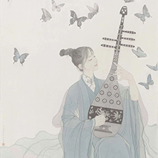 夢.蝶舞 ?紙本?2019年 172cm x 93cm?