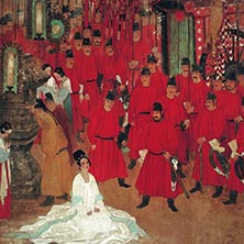 魂系馬嵬（與何家英合作）紙本 ?1989年 ?165cm X195cm?獲“七屆全國美展”銀獎、新人獎?