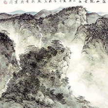 溪山觀云圖
